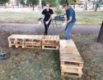 Вихідні в сквері Тарасова: вуличні меблі та толока