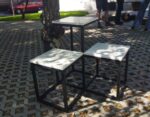 З користю для міста і природи: екоактивісти встановили меблі з перероблених матеріалів у дворі Молодіжного центру
