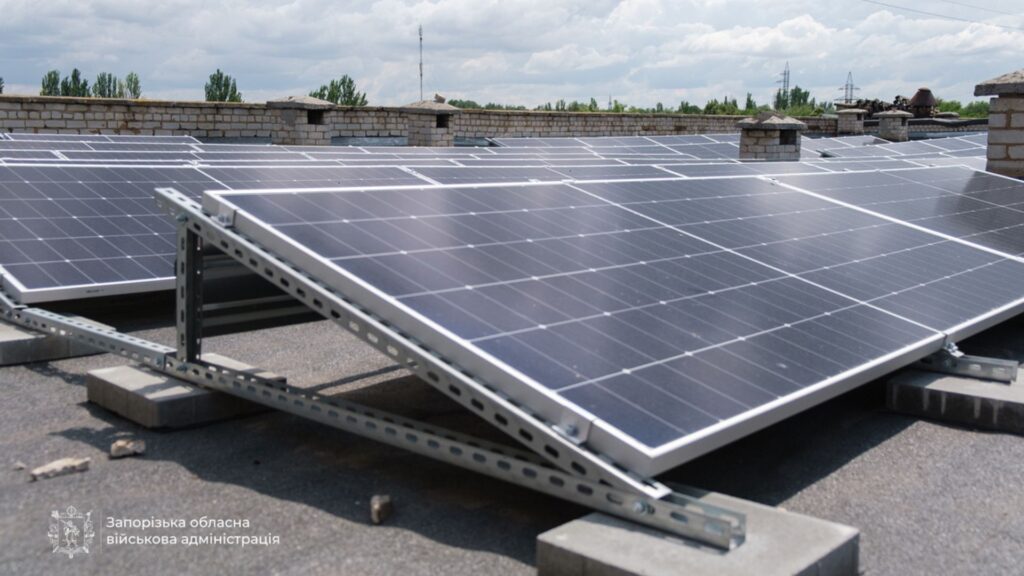 Сонячні панелі, Запоріжжя. Джерело: сайт ЗОВА
